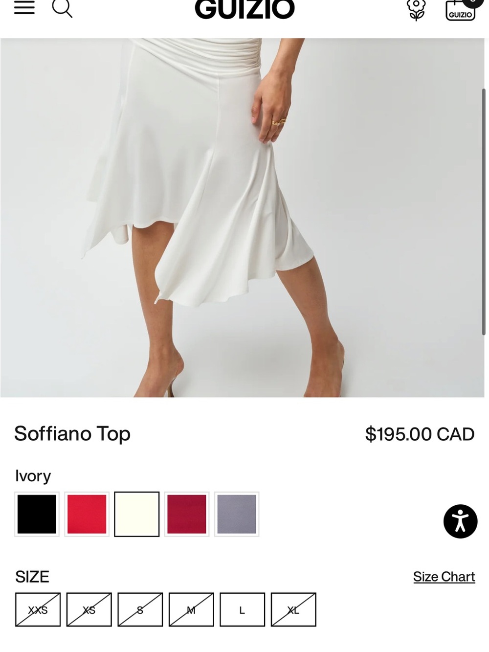 NWT Guizio Soffiano Top Blouse White - Picture 4 of 10